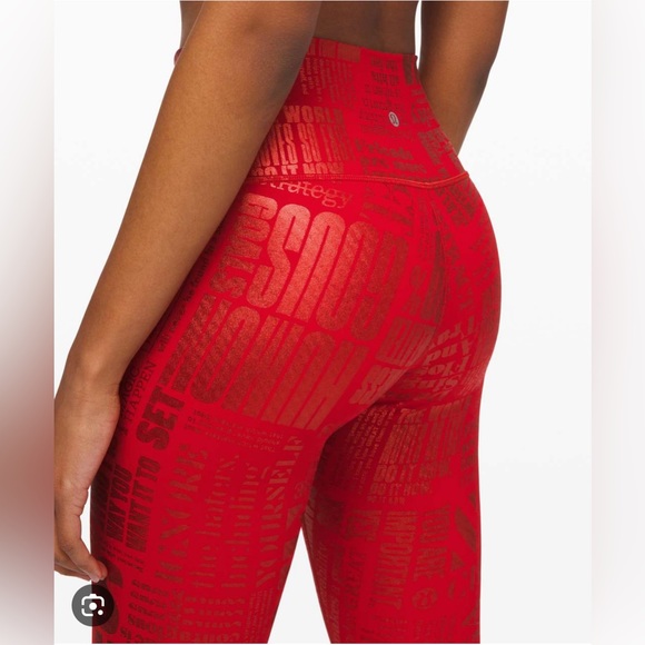 Lululemon Wunder Under High-Rise Tight
20YR Manifesto Foil Dark Red - Picture 4 of 7